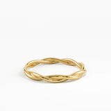 Twist Stacking Ring, solid gold ring, view 8 | DiaFifth
