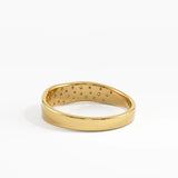 Scattered Diamond Ring, solid gold ring, view 4 | DiaFifth