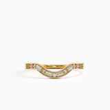 Mixed Cut Curve Ring