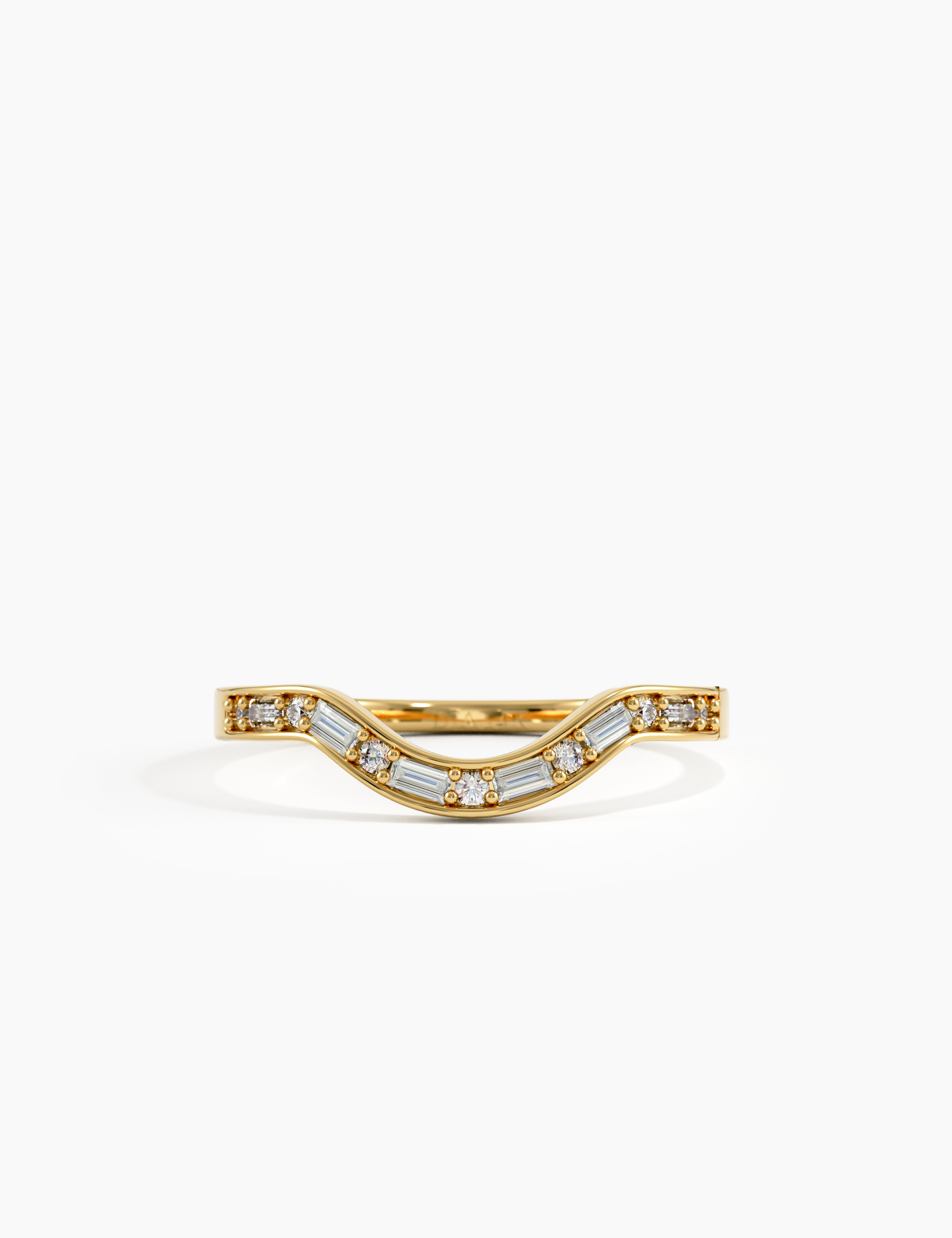 Mixed Cut Curve Ring