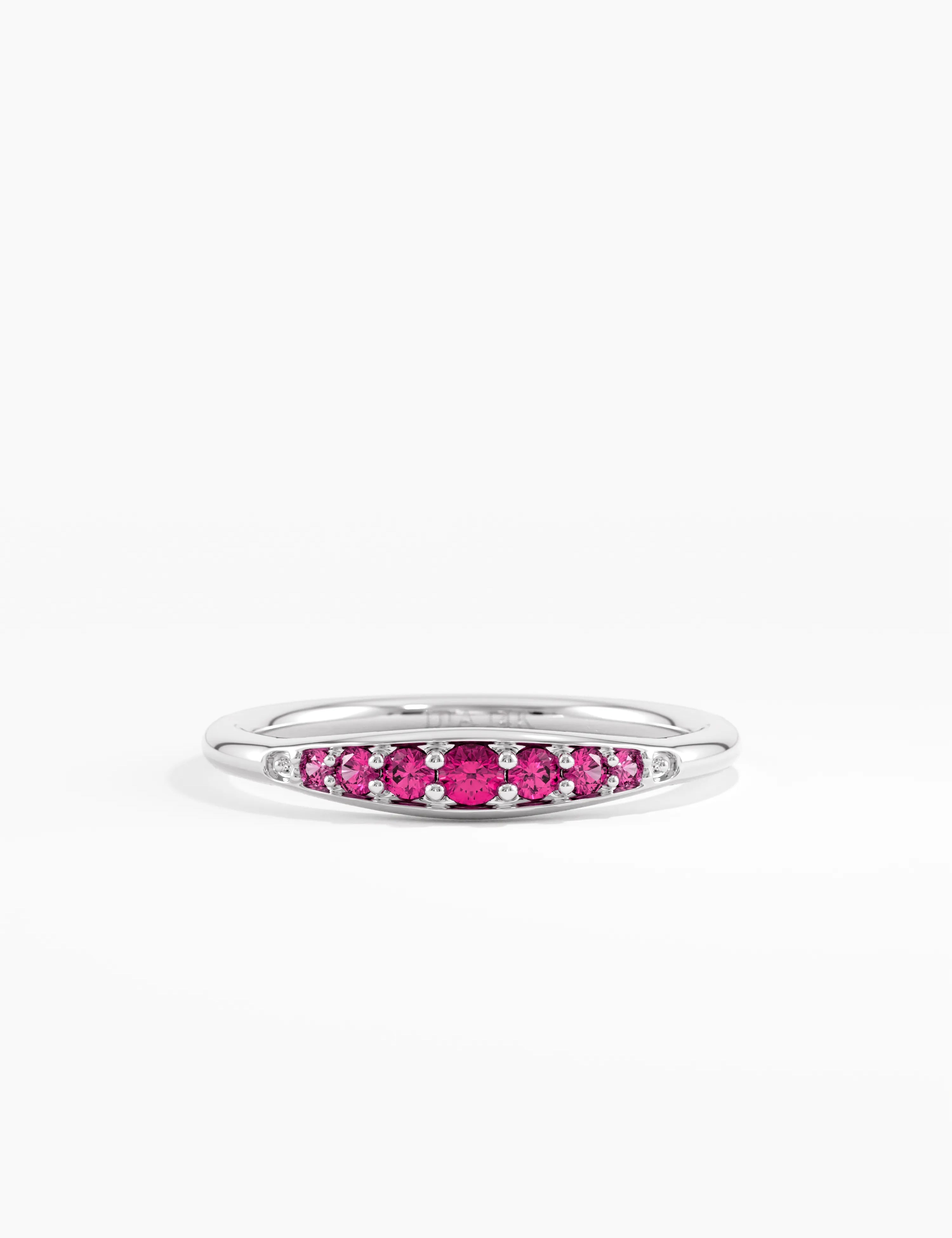 Ruby Stacking Ring, solid gold ring, view 7 | DiaFifth