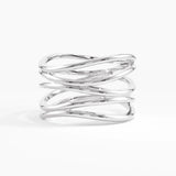 Wire Statement Ring, solid gold ring, view 7 | DiaFifth