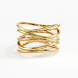 Wire Statement Ring, solid gold ring, view 8 | DiaFifth
