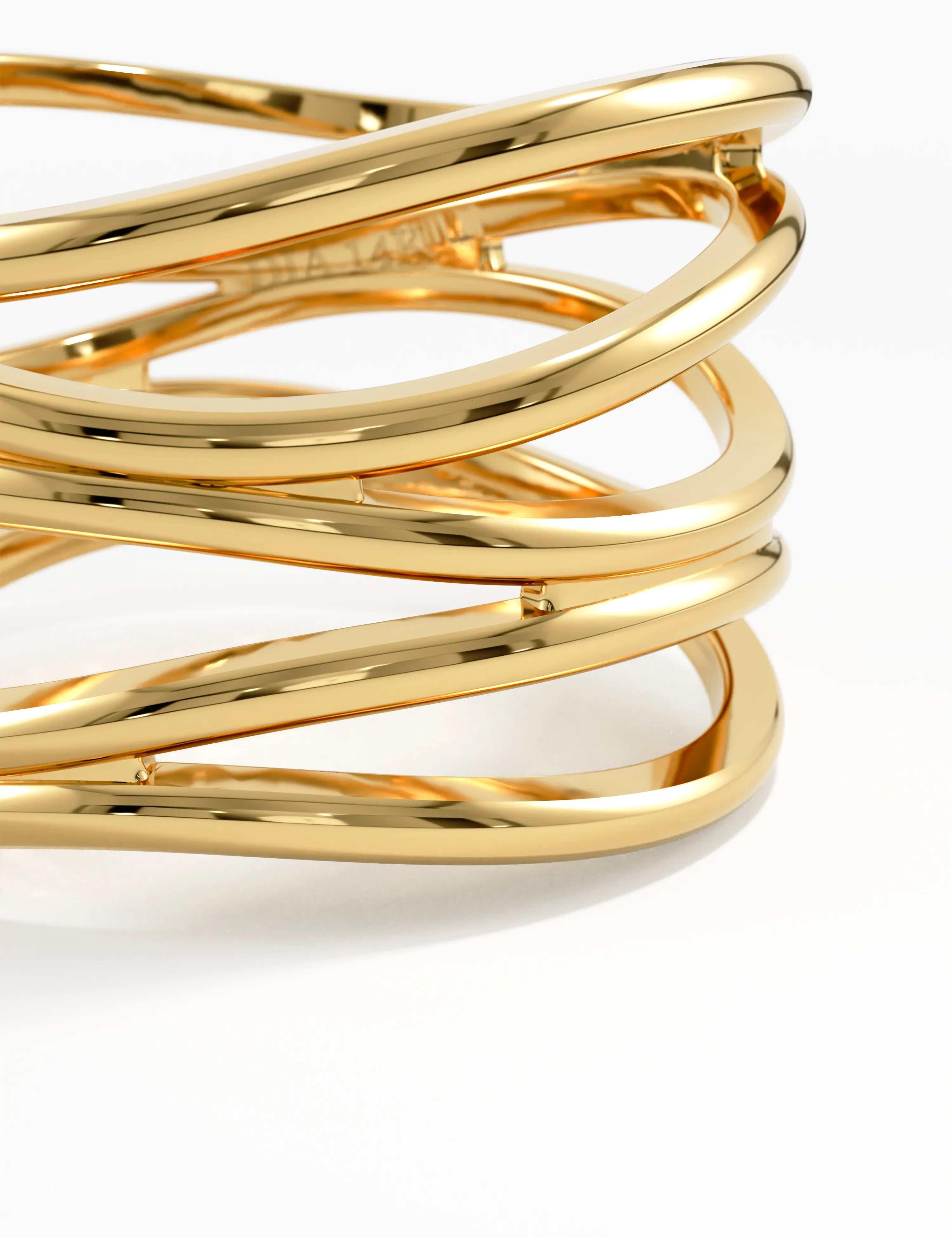 Wire Statement Ring, solid gold ring, view 2 | DiaFifth