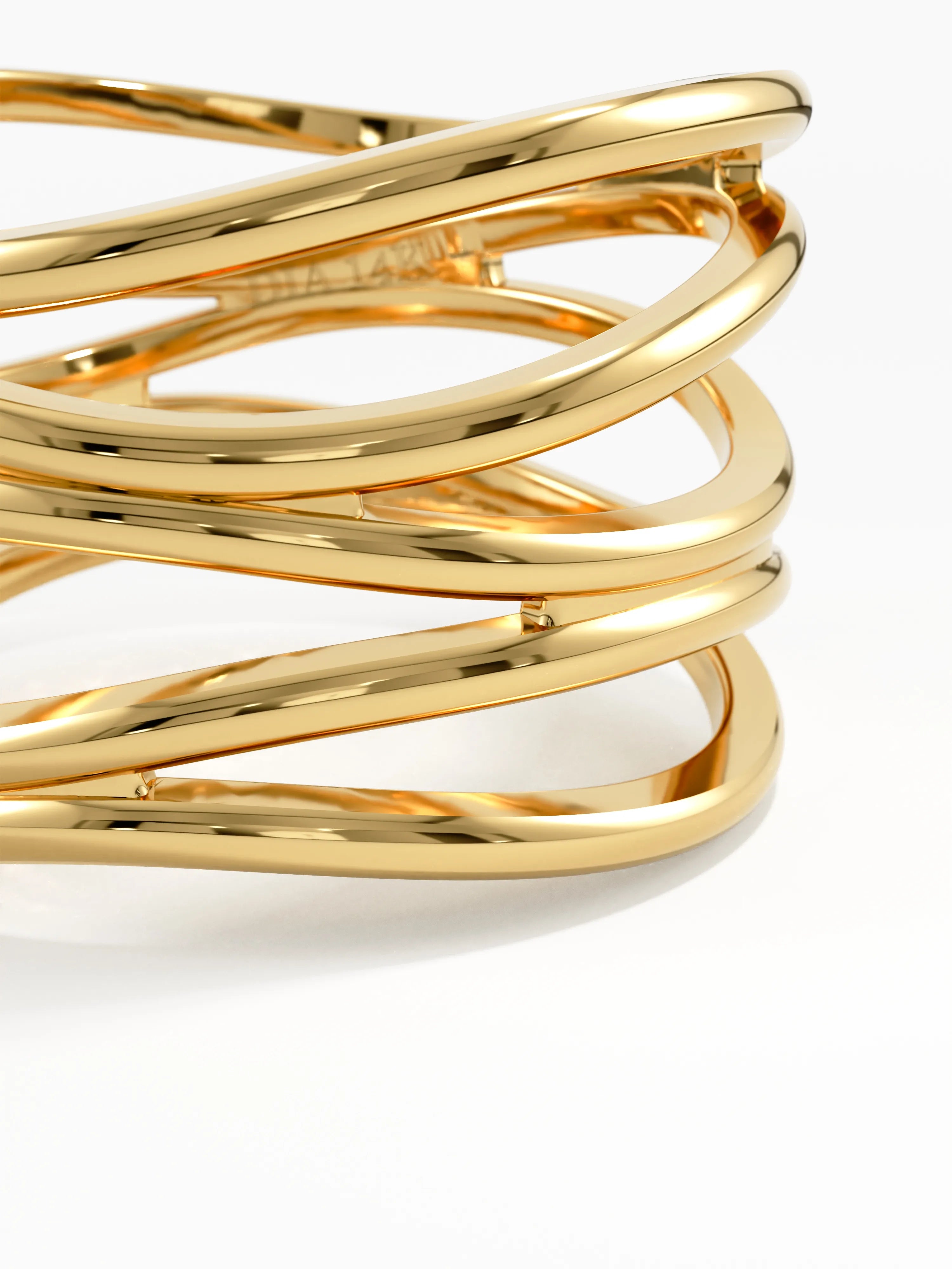 Wire Statement Ring, solid gold ring, view 2 | DiaFifth