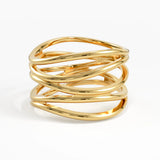 Wire Statement Ring, solid gold ring, view 4 | DiaFifth
