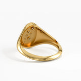 Celestial Signet Ring, solid gold ring, view 4 | DiaFifth