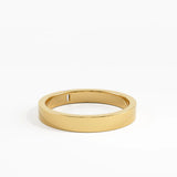 Solo Baguette Wedding Band, solid gold ring, view 4 | DiaFifth