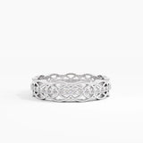 Celtic Knot Wedding Band, solid gold ring, view 7 | DiaFifth