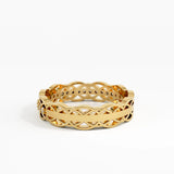 Celtic Knot Wedding Band, solid gold ring, view 8 | DiaFifth