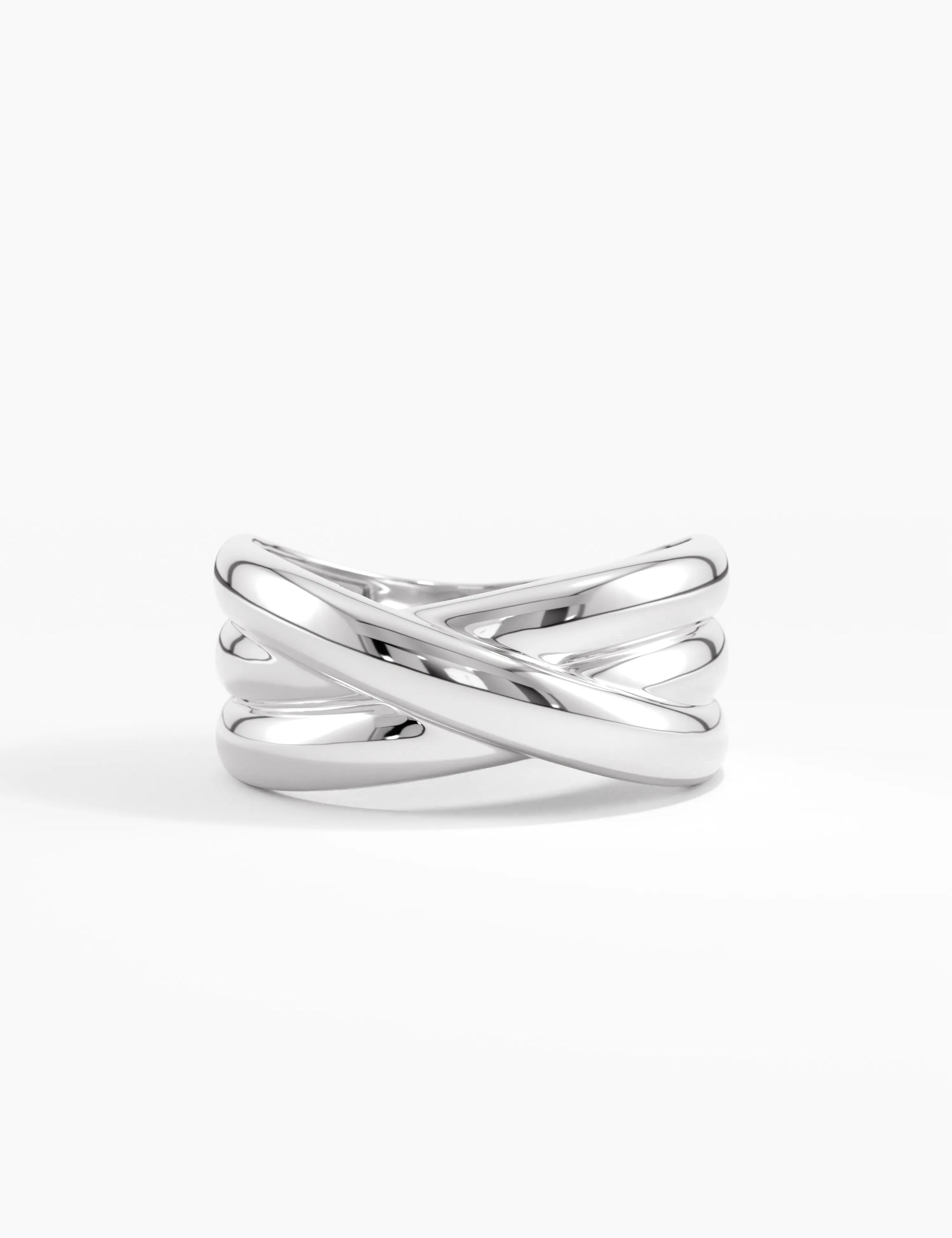 Crossover Statement Ring, solid gold ring, view 7 | DiaFifth