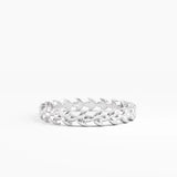 Wheat Stacking Ring, solid gold ring, view 6 | DiaFifth
