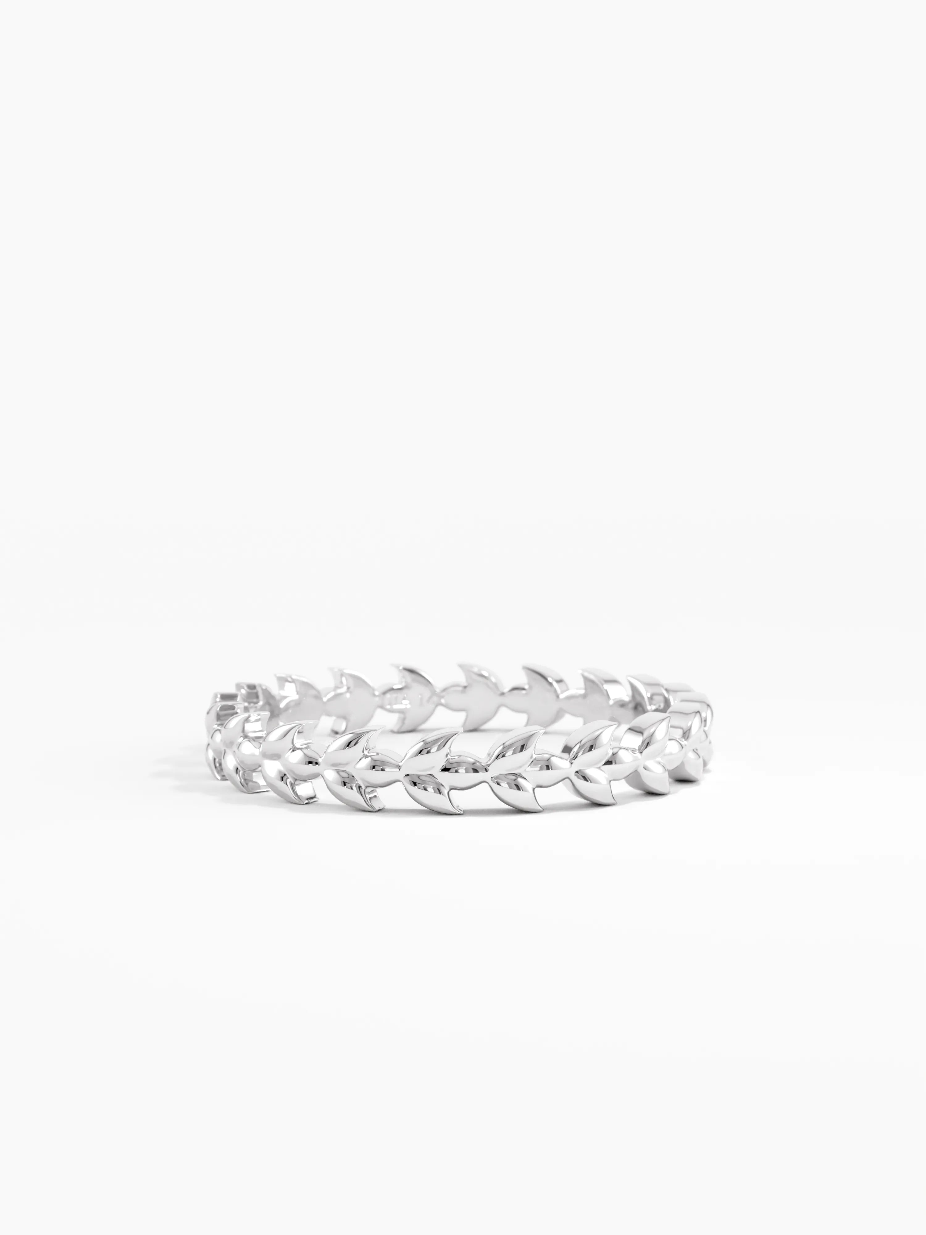 Wheat Stacking Ring, solid gold ring, view 6 | DiaFifth
