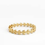 Wheat Stacking Ring, solid gold ring, view 7 | DiaFifth