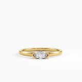 Marquise Engagement Ring, solid gold ring | DiaFifth