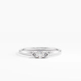 Marquise Engagement Ring, solid gold ring, view 7 | DiaFifth