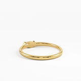 Marquise Engagement Ring, solid gold ring, view 4 | DiaFifth