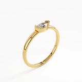 Marquise Engagement Ring, solid gold ring, view 5 | DiaFifth