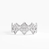 Quatrefoil Statement Ring, solid gold ring, view 6 | DiaFifth