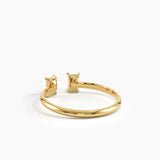 Open Baguette Ring, solid gold ring, view 7 | DiaFifth