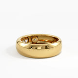 Toi et Moi Dome Ring, solid gold ring, view 4 | DiaFifth