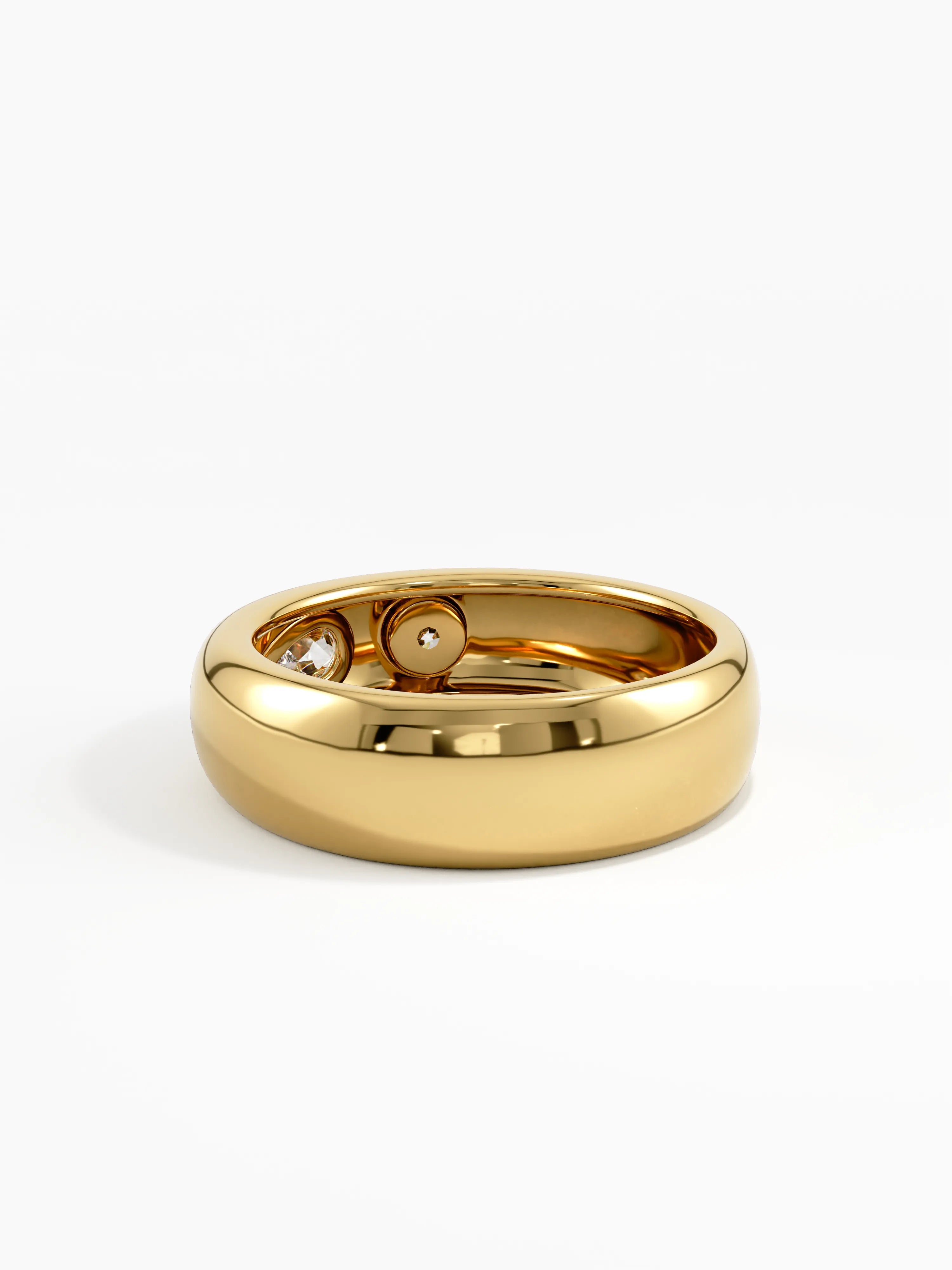Toi et Moi Dome Ring, solid gold ring, view 4 | DiaFifth