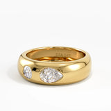 Toi et Moi Dome Ring, solid gold ring, view 8 | DiaFifth