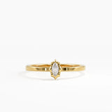Marquise Solitaire Ring, solid gold ring | DiaFifth