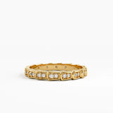 Eternity Wedding Band, solid gold ring | DiaFifth
