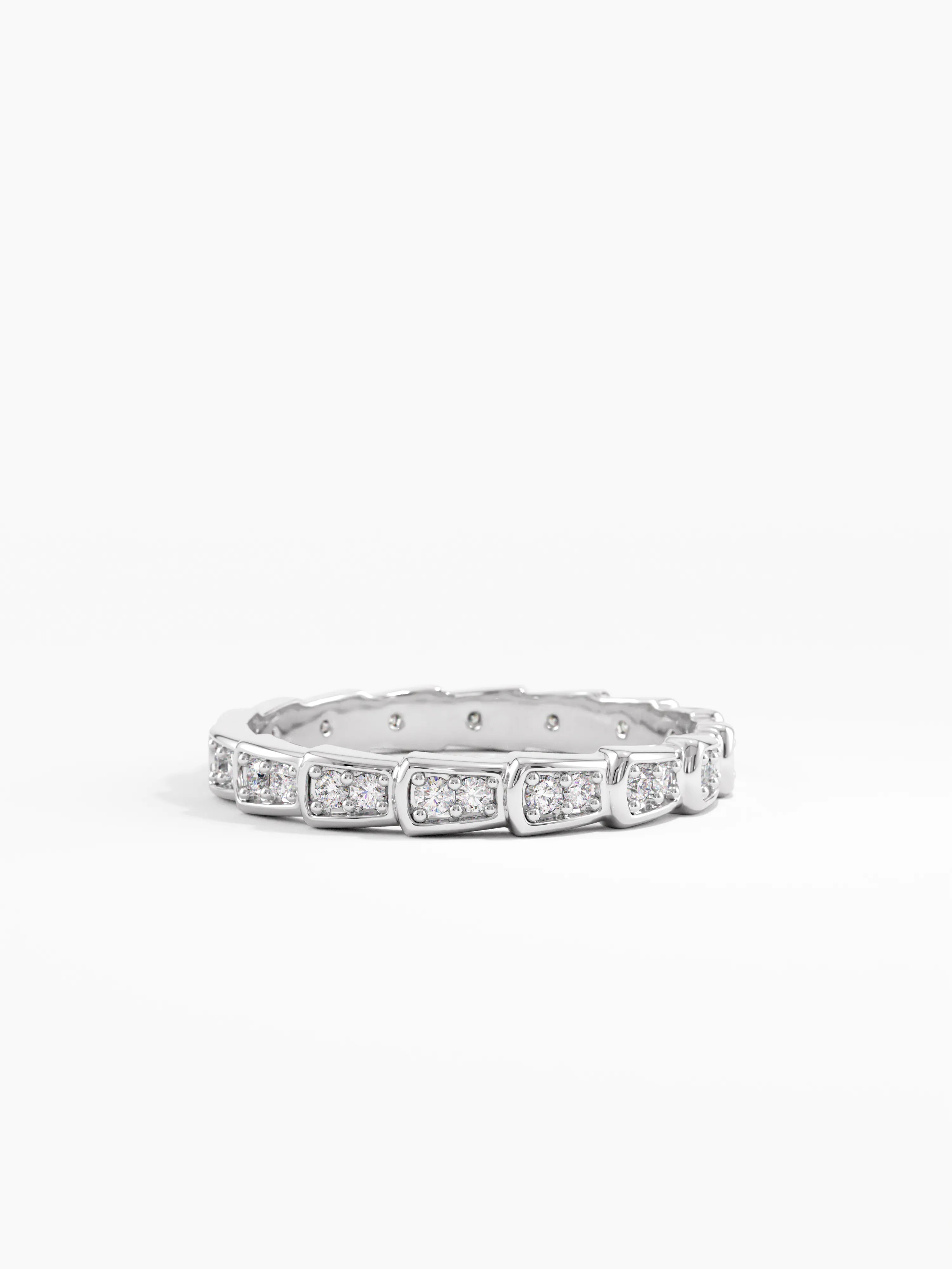 Eternity Wedding Band, solid gold ring, view 7 | DiaFifth