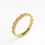 Eternity Wedding Band, solid gold ring, view 5 | DiaFifth