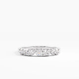 Mixed Cut Wedding Ring, solid gold ring, view 7 | DiaFifth