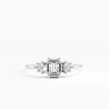 Art Deco Engagement, solid gold ring, view 7 | DiaFifth