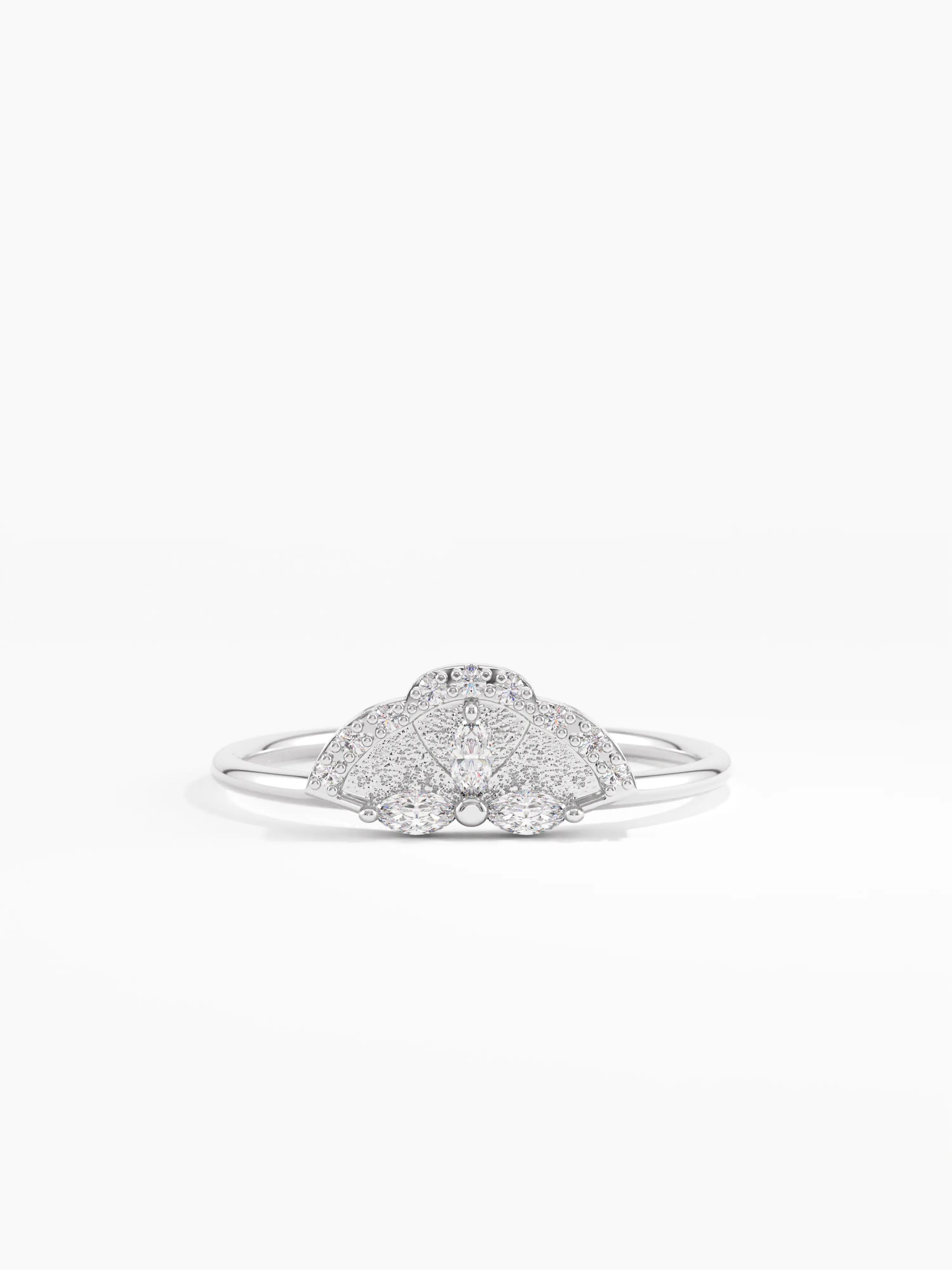 Unique Statement Ring, solid gold ring, view 7 | DiaFifth