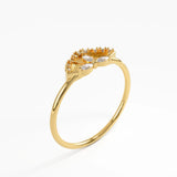 Unique Statement Ring, solid gold ring, view 5 | DiaFifth