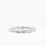 Rope Twist Stacking Ring, solid gold ring, view 7 | DiaFifth