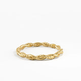 Rope Twist Stacking Ring, solid gold ring, view 8 | DiaFifth
