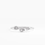 Trio Stacking Ring, solid gold ring, view 7 | DiaFifth