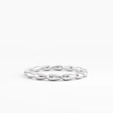 Teardrop Stacking Ring, solid gold ring, view 7 | DiaFifth