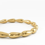 Teardrop Stacking Ring, solid gold ring, view 2 | DiaFifth