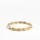 Teardrop Stacking Ring, solid gold ring, view 8 | DiaFifth