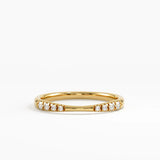 Pinched Wedding Ring, solid gold ring | DiaFifth
