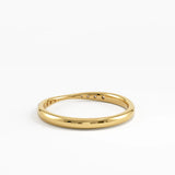 Pinched Wedding Ring, solid gold ring, view 4 | DiaFifth