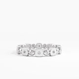 Mixed Shapes Wedding Ring, solid gold ring, view 2 | DiaFifth
