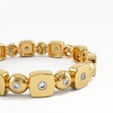 Mixed Shapes Wedding Ring, solid gold ring, view 7 | DiaFifth