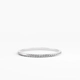 Ultra Thin Stacking Ring, solid gold ring, view 7 | DiaFifth