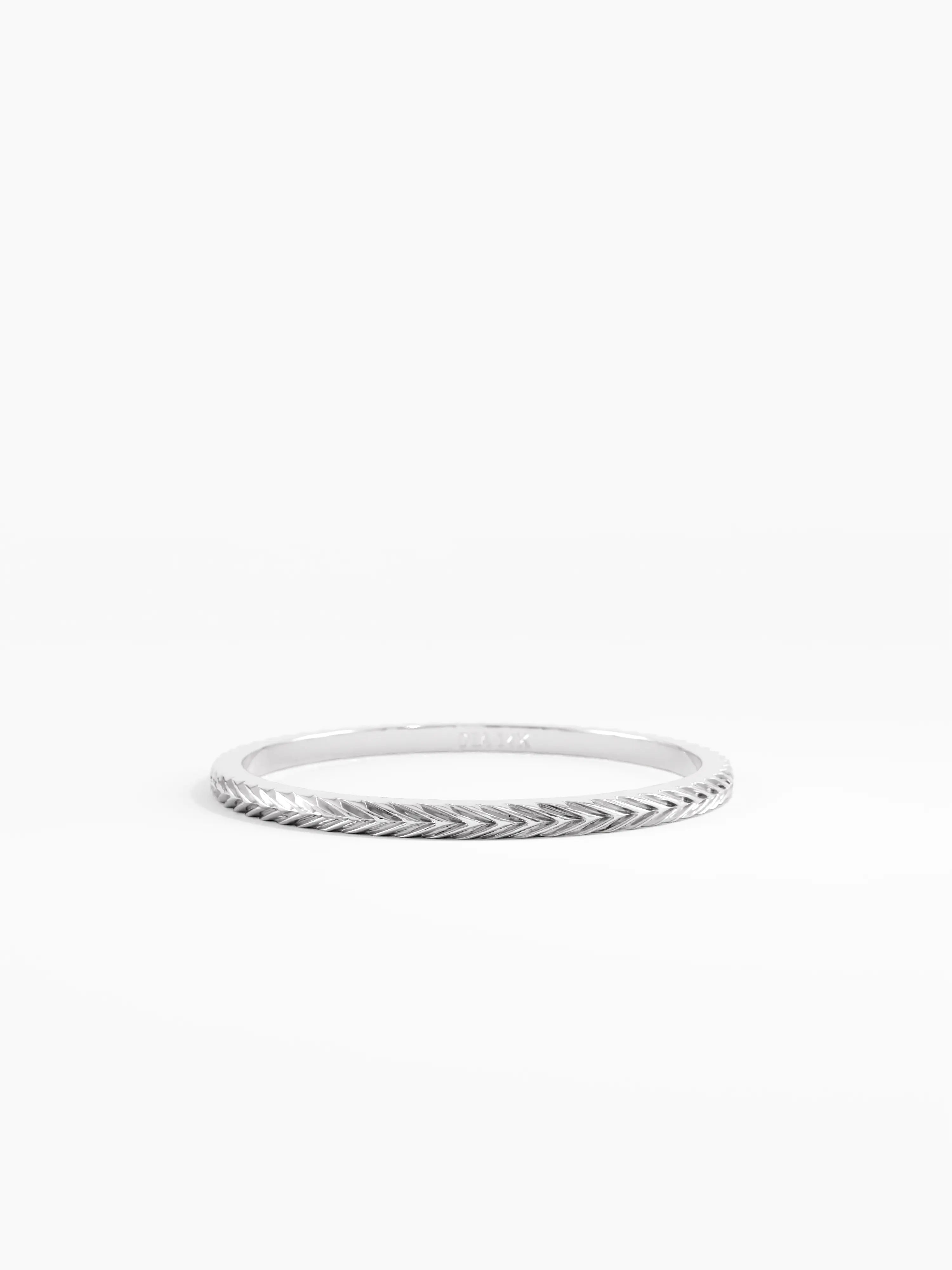 Ultra Thin Stacking Ring, solid gold ring, view 7 | DiaFifth