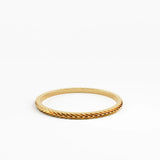 Ultra Thin Stacking Ring, solid gold ring, view 8 | DiaFifth
