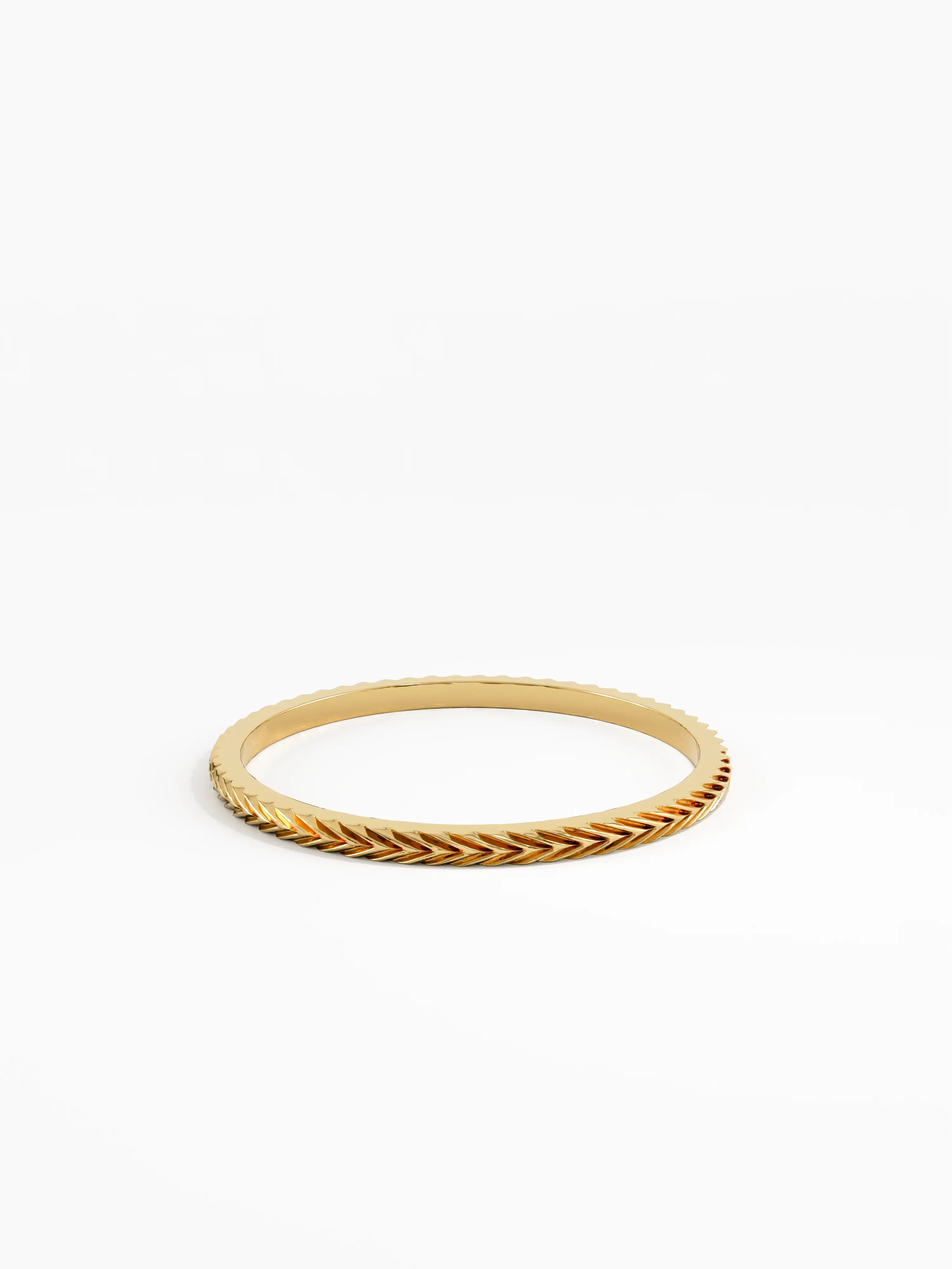 Ultra Thin Stacking Ring, solid gold ring, view 8 | DiaFifth