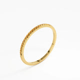 Ultra Thin Stacking Ring, solid gold ring, view 5 | DiaFifth